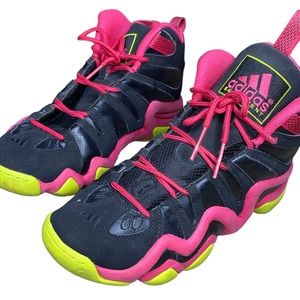 Rare Adidas Crazy Kobe’s 8 size 10.5 - Black Pink Green